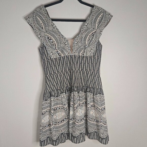 BCBGMAXAZRIA short fit and flare dress sz8 - Picture 4 of 14